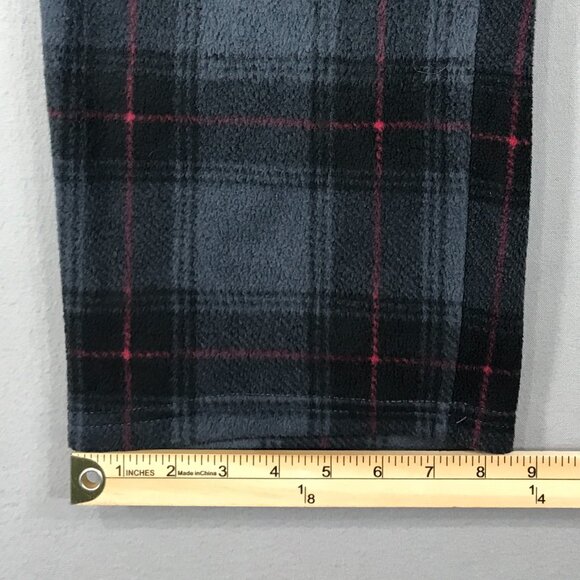 Spyder Pants Men's XL Gray Black Plaid Pull On Pajamas Lounge Fleece Drawstring - Picture 12 of 12